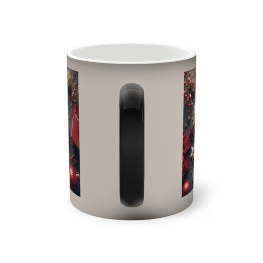 Color-Changing Mug — Christmas Family Party Holiday Heat-Reveal Design (11oz)