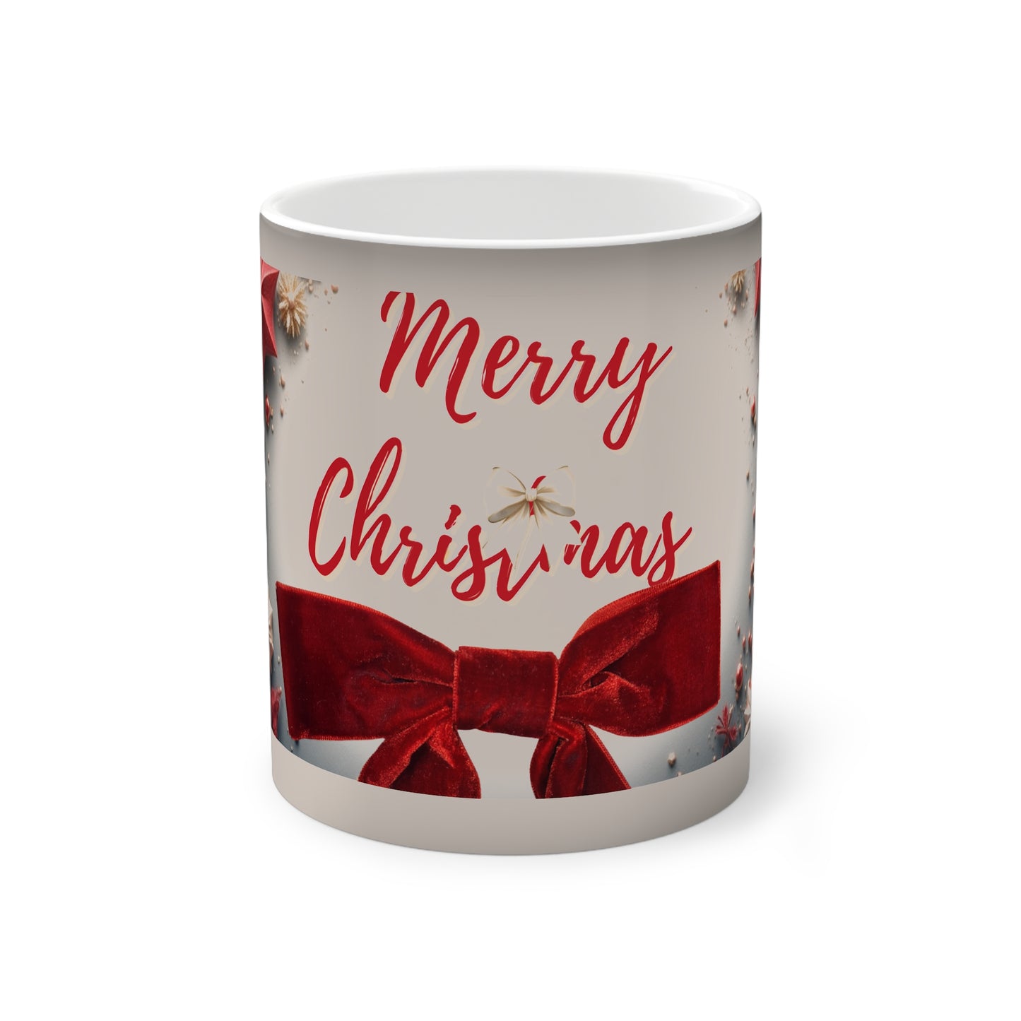 Color-Changing Mug — Christmas Family Party Holiday Heat-Reveal Design (11oz)