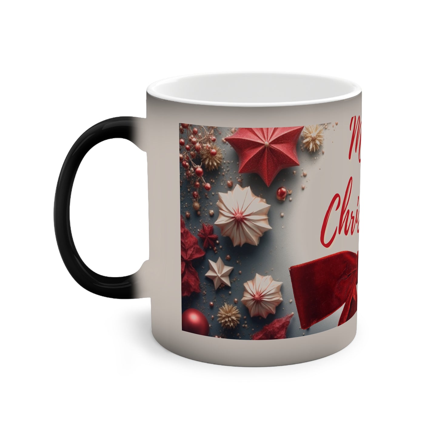 Color-Changing Mug — Christmas Family Party Holiday Heat-Reveal Design (11oz)