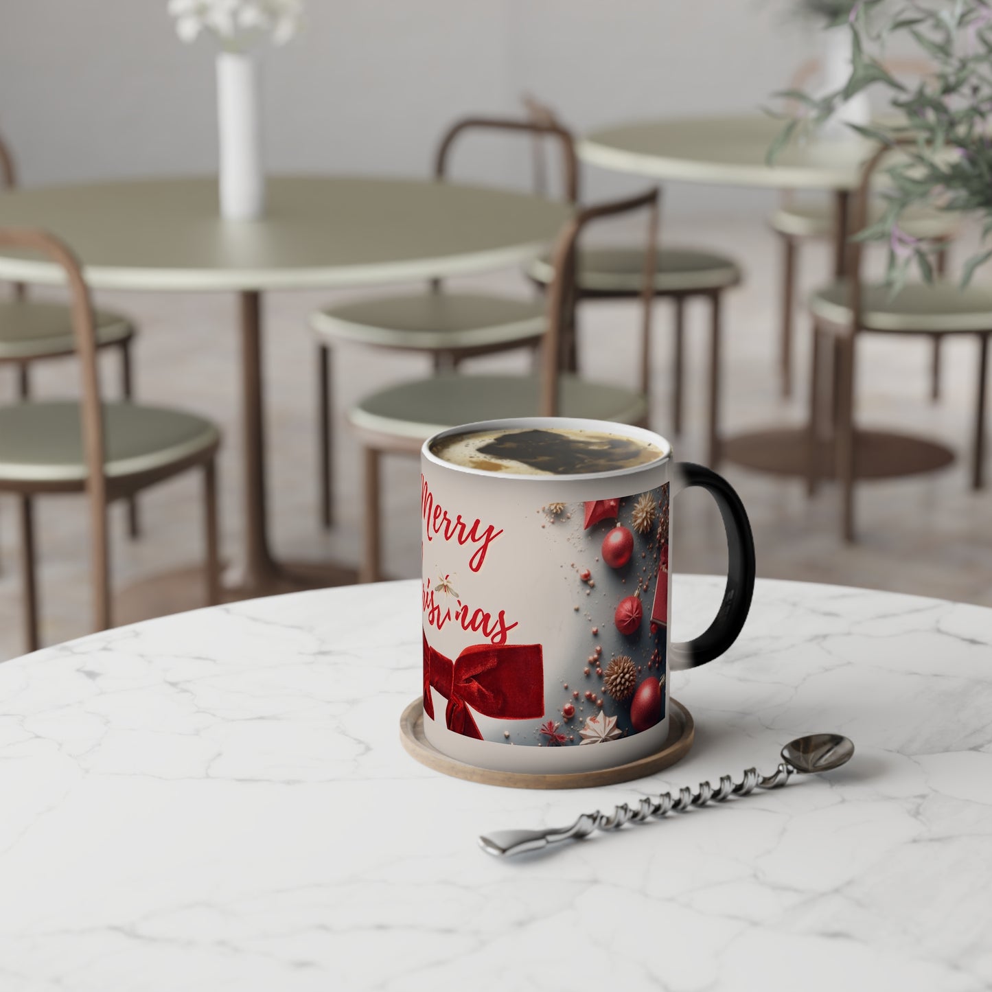 Color-Changing Mug — Christmas Family Party Holiday Heat-Reveal Design (11oz)