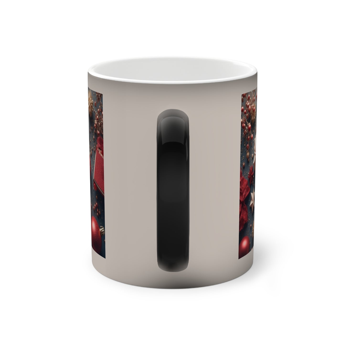 Color-Changing Mug — Christmas Family Party Holiday Heat-Reveal Design (11oz)
